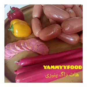 سوسیس هات داگ مرغ پنیری (پس کرایه)