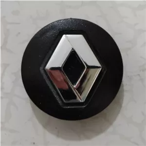 تورینگی رنو ساندرو قاب درپوش تو رینگی کاپ رینگ رنوساندرو مشکی لوگو استیل رنگ مناسب لاستیک فابریک رنویی