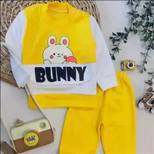 بلوز شلوار خرگوش بانی زرد و سفید