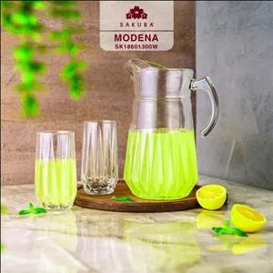 پارچ ولیوان مودنا هگزا محصولی جدید از برند ساکورا .بسیار با کیفیت .شفاف وزیبا