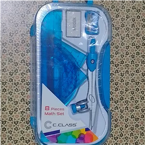 ست ریاضی پرگار و ابزار رسم ریاضی برند سی کلاس مدادی 8 تیکه  مدل CS-313