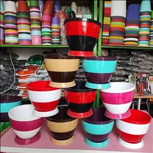 گلدان پلاستیکی دو رنگ بیتا سایز 20