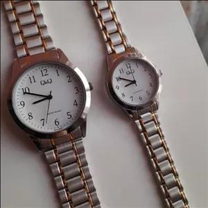 ساعت ست زنانه و مردانه کیو اند کیو استیل  c00a005pv(موتور ژاپنی)