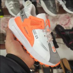 کتانی بچگانه جردن ، Jordan، رنگ طوسی نارنجی، کتونی بچگانه