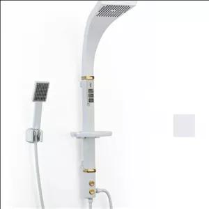 علم دوش سفید طلایی پنلی دو کاره جدید 