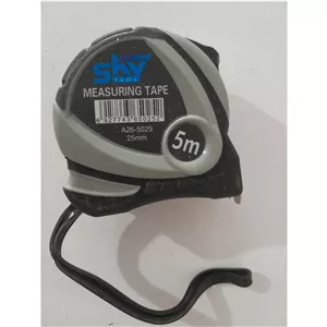 متر 5 متری روکش دار  طوسی مشکی اسکای 