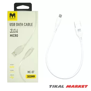 کابل پاور بانک microUSB مویان مدل Moyan mc-07 بسته 10 عددی