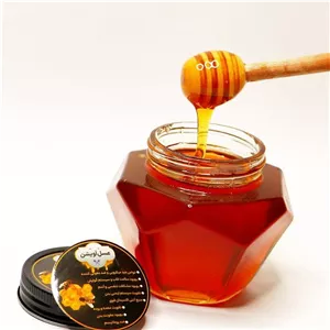 عسل آویشن طبیعی 500 گرمی با برگه آزمایش ساکارز 0 78 درصد پرولین 1050