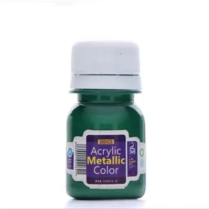  رنگ اکریلیک متالیک سوداکو 30 میل سبز سیر کد acrylic metallic 00243