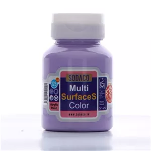 رنگ اکریلیک مولتی سورفیس سوداکو 125 میل بنفش روشن کد MULTI SURFACES 2497