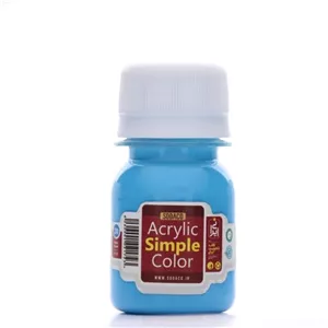  رنگ اکریلیک ساده سوداکو 30 میل آبی روشن کد acrylic simple 00310