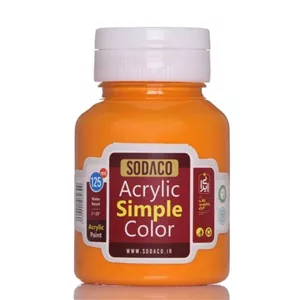 رنگ اکریلیک ساده سوداکو 125 میل پرتقالی کدacrylic simple2309