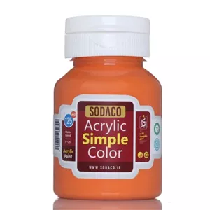  رنگ اکریلیک ساده سوداکو 125 میل مرجانی کد 2351 acrylic simple