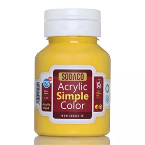  رنگ اکریلیک ساده سوداکو 125 میل زرد لیمویی کدacrylic simple 2307