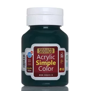  رنگ اکریلیک ساده سوداکو 125 میل سبز سیر کد acrylic simple2343