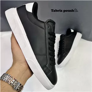 ونس PULL BEAR طبی زیره رابر رنگ مشکی سفید سایز 41 42