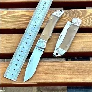 چاقو تاشو ضدزنگ وارداتی دسته کهربا