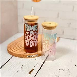 ماگ اسموتی پیرکس مدل درب بامبو نی دار