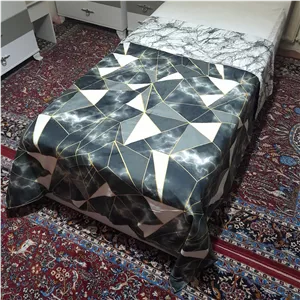 روکش لحاف مدل هندسی نیکیا دو نفره سایز 220240 سانتی متر PWX 