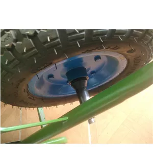 فرغون نوین مدل CB-200-1.8 تک چرخ 200 کیلوگرمی رینگ فولادی 3 میلی - سبز و بنفش