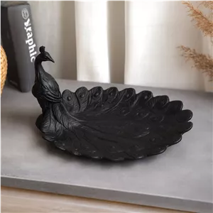 سینی دکوراتیو پر طاووس