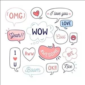 استیکر مدل متن های کوچک پلنر مجموعه 15 عددی U4D 