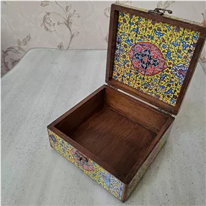 جعبه چوبی دکوپاژ طرح 156 هنرکده نقشینه 