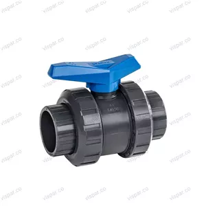 شیر توپی upvc مهره ماسوره ای یکسر دنده ویسپار سایز 63 