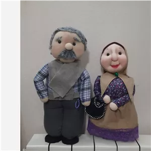 عروسک نوستالژی مادربزرگ وپدر بزرگ شیک پوش