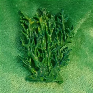 درخت پارکی بوته سبز درخچه مینیاتوری  رزینی دو عددی برای ساخت خانه های آجری مینیاتوری  و ماکت سازی