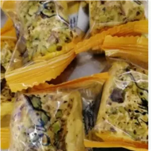 گز زعفرانی مغزدار اعلا ( 100گرم)