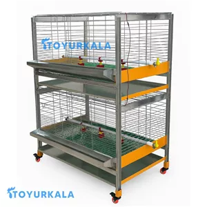 قفس جوجه یک روزه یک طرفه دو طبقه مناسب برای مخصوص جوجه های یک روزه مرغ کبک بلدرچین ظرفیت قفس 75جوجه مرغ (پس کرایه)