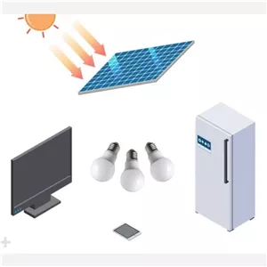 پکیج برق خورشیدی خانگی 240وات (تلویزیون، یخچال، روشنایی)