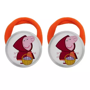 کش مو زنانه مدل خوک پپا پیگ کد S12995 بسته دو عددی YU7