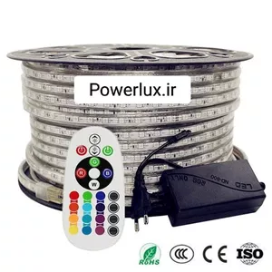 ریسه شلنگی مولتی کالر(RGB) مدلSMD+ریموت-برند پاورلوکس 