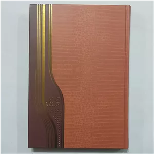 سررسید 1405 طرح گندم سالنامه 1405 سالنامه تقدیم 1405 سررسید وزیری سررسید جلد قهوه ای سررسید گندم