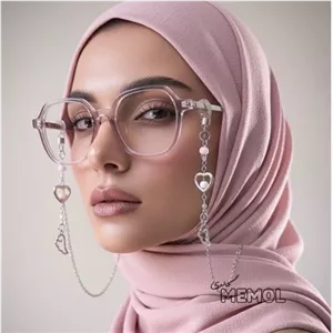 بند عینک پینترستی فانتزی و ظریف در دو رنگ آبی و صورتی