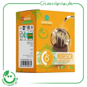 قهوه دمی چکه ای 6 بعدازظهر نورسکا بن مانو ـ 6 ساشه