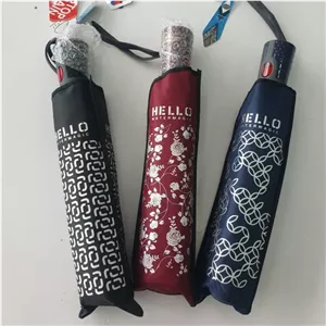 چتر سه تاشو hello چتر ضد باد درجه تک اتومات، چتر