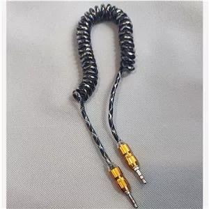 کابل aux فنری مدل به طول 1.5 متر 1.5 meter spring model aux cable