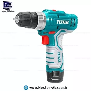 1دریل شارژی 12 ولت دو باتری توتال اصلی سبز با کیف مدل TOTAL TDLI12202