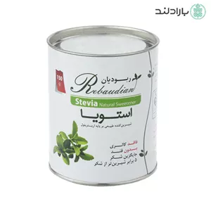 پودر استویا اریتریتول ربودیان - قوطی 150 گرم