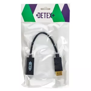 کابل تبدیل تصویر DisplayPort To HDMI دیتکس پلاس Detex+ با طول 20 سانتی متر