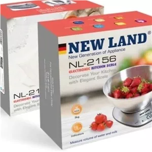 ترازو آشپزخانه استیل نیولند آلمان مدل New land NL-2156 با تضمین بالاترین کیفیت