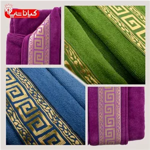 حوله تن پوش گلبافت طلایی بزرگسال سایز 125-L