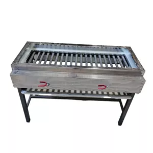 کباب پز 120 سانتی 20شعله استیل پایه دار