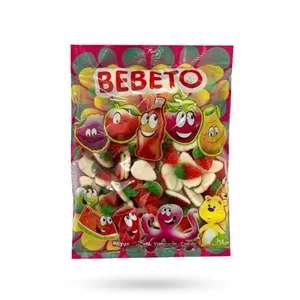 پاستیل توت فرنگی ببتو فله بدون بسته بندی 850 گرمی، Bebeto gummy candy