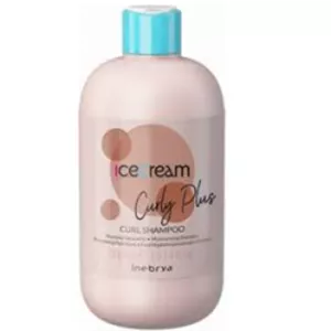 اینبریا شامپو موی فر کرلی پلاس آیس کریم Curly Plus (آبرسان و کنترل وز موهای فر) 300 میل
