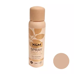 کرم پودر مایع SPF15 XQM Magic 01 کمک پوست تمام نوع پوششی کامل مدل 180 میلی لیتر مرطوب و کنترل چربی