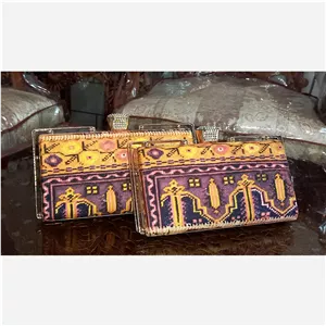 کیف کلاچ قفل نگین دار